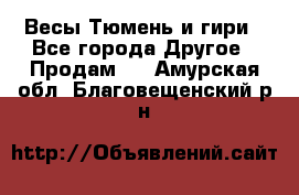 Весы Тюмень и гири - Все города Другое » Продам   . Амурская обл.,Благовещенский р-н